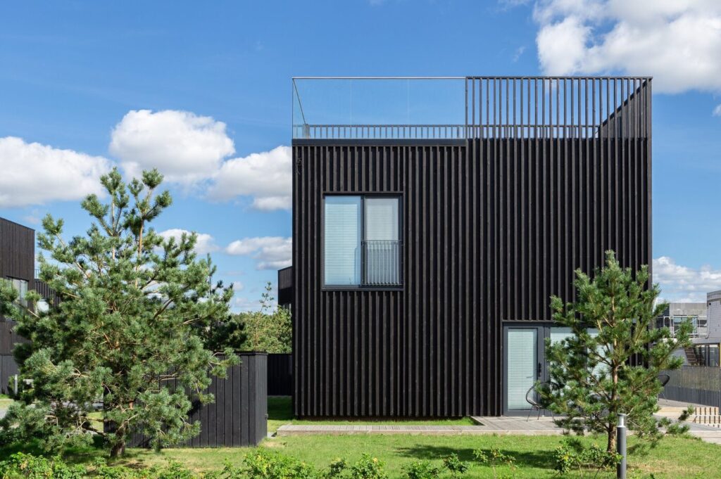 Svencelės salos | Juodkrantės sala (Juodkrantės g. 1, 2, 3, 4, 5, 6, 7, 8, 9, 10, 11, 12, 13, 14, 15, 16, Vandenų g. 16, 18) - Private house community - visualization