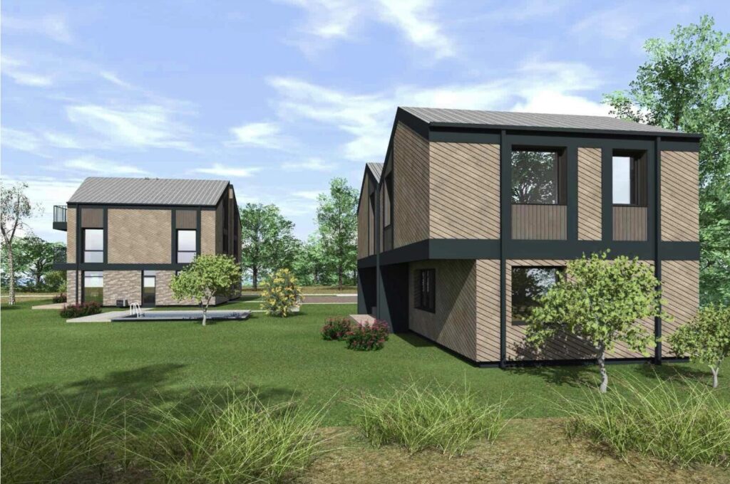 Šviesos g. 13A (Šviesos g. 13A) - Rindu mājas - vizualizācija