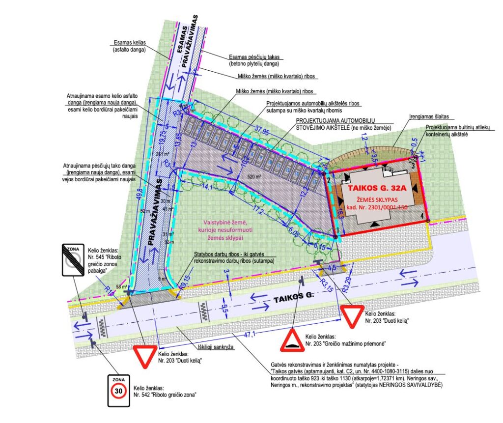 Taikos g. (Taikos g.) - Iela - vizualizācija