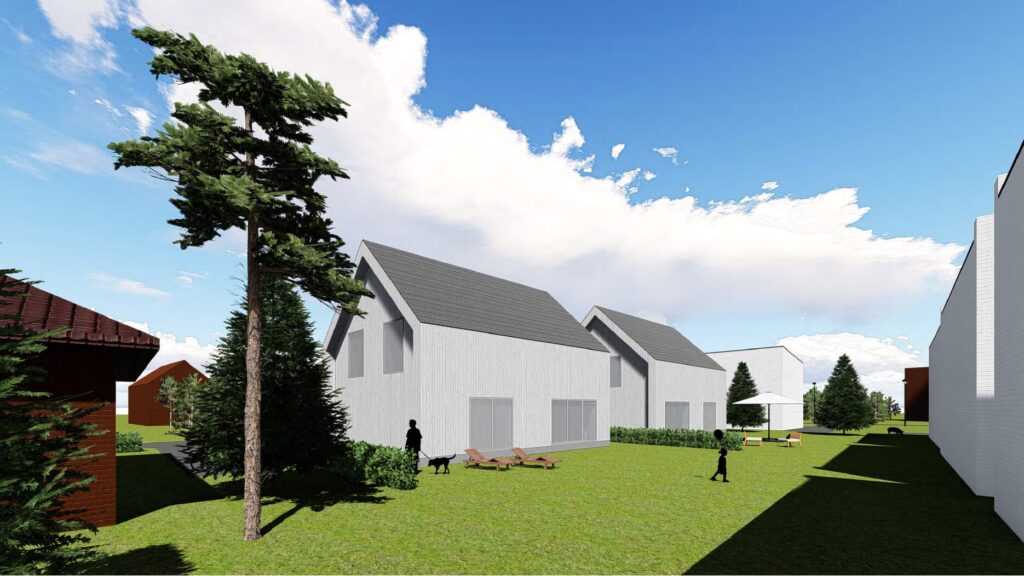 Vaivorykštės g. 23B (Vaivorykštės g. 23B) - Row housing - visualization