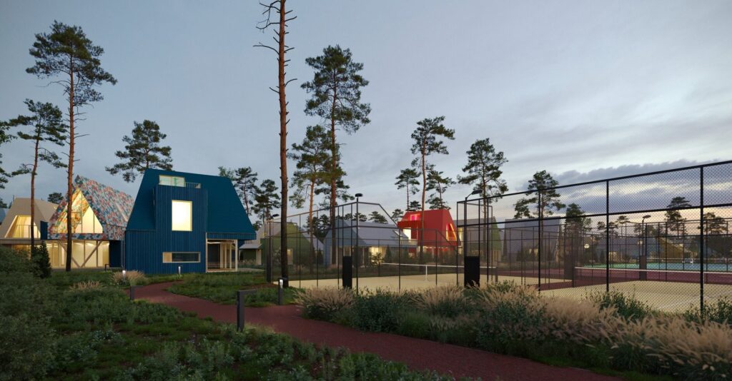 Vėjo miestelis | 1 etapas (Vėjavaikių g. 1, 3, 10, 12) - Private house community - visualization