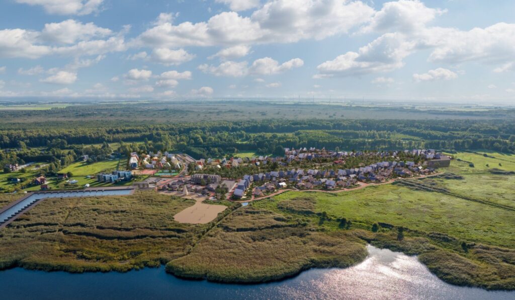 Vėjo miestelis | kiti etapai (Vėjavaikių g.) - Extreme sports center, Port / Harbour, Private house community - visualization