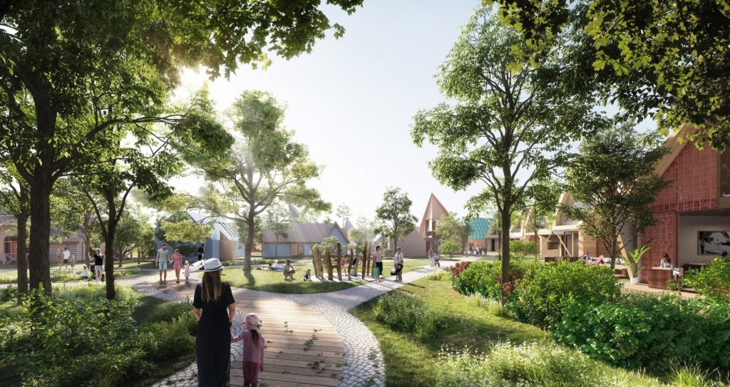 Vėjo miestelis | 1 etapas (Vėjavaikių g. 1, 3, 10, 12) - Private house community - visualization