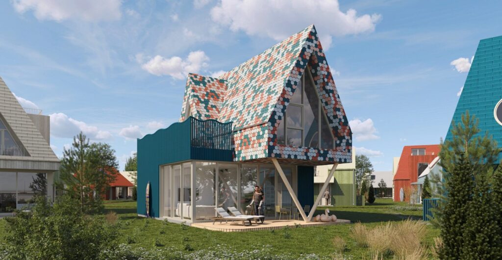 Vėjo miestelis | 1 etapas (Vėjavaikių g. 1, 3, 10, 12) - Private house community - visualization