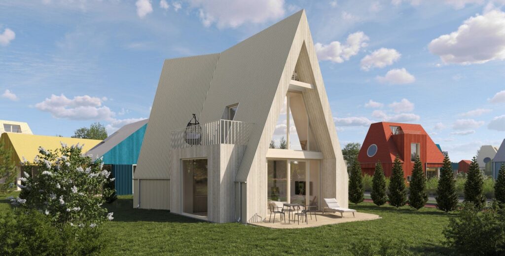 Vėjo miestelis | 1 etapas (Vėjavaikių g. 1, 3, 10, 12) - Private house community - visualization