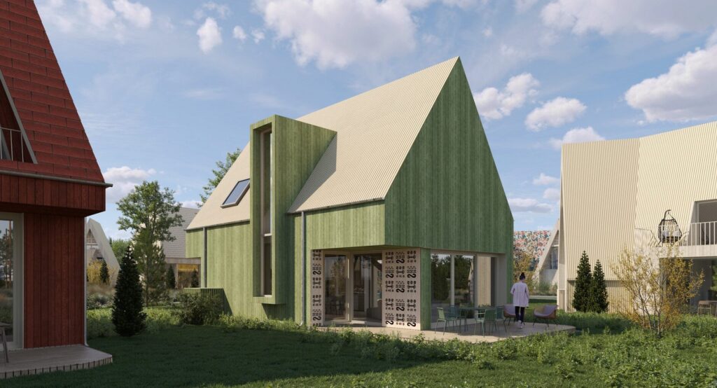 Vėjo miestelis | 1 etapas (Vėjavaikių g. 1, 3, 10, 12) - Private house community - visualization