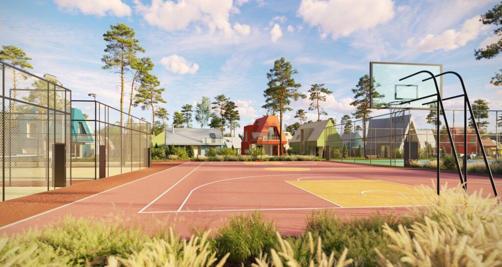 Vėjo miestelis | 1 etapas (Vėjavaikių g. 1, 3, 10, 12) - Private house community - visualization