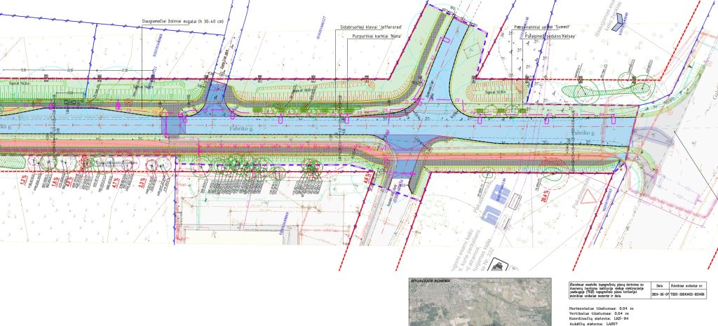 Fabriko g. atkarpa tarp Galvės g. ir Jogėliškių g. (Fabriko g.) - Bike path, Street - visualization