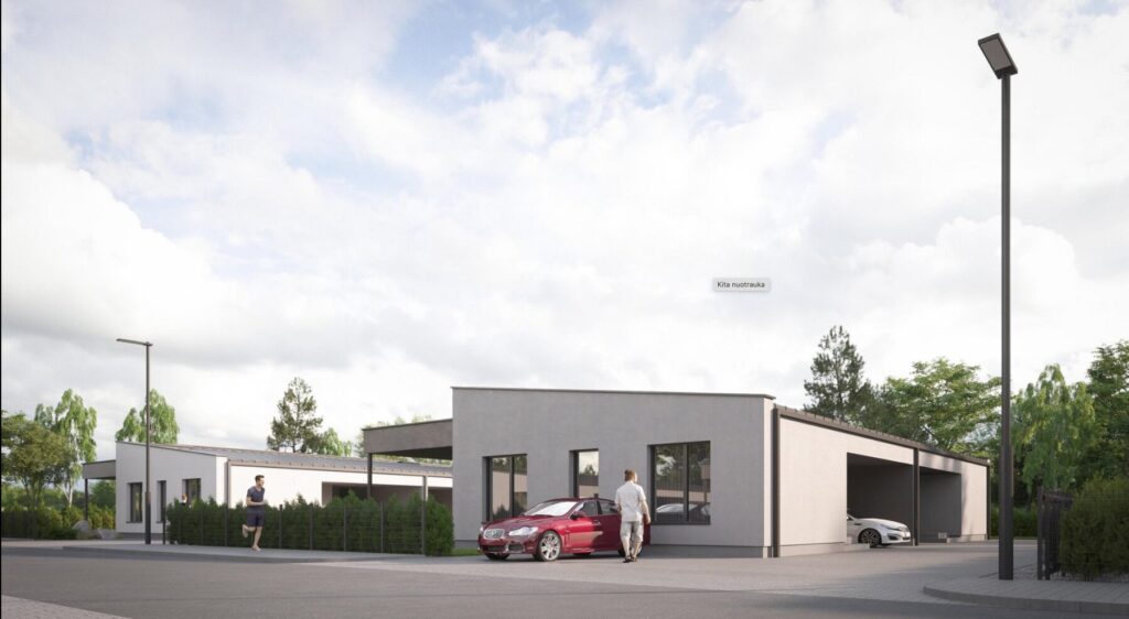 Gintariniai vakarai (Vakaro g. 4, 4A, 4B, 4C, 4D, 4I, 4H, 4G, 4F, 4E) - Private house community - visualization