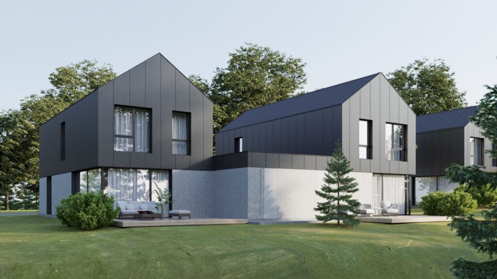 Kalno g. 89, 91, 93, 95 (Kalno g. 89, 91, 93, 95) - Row housing - visualization