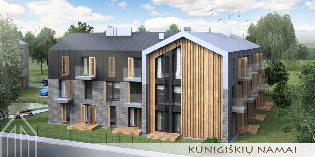 Kunigiškių namai (Kunigiškių g. 7) - Daudzdzīvokļu nams - vizualizācija