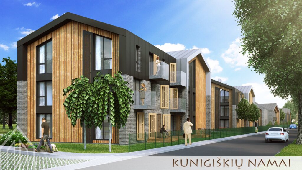 Kunigiškių namai (Kunigiškių g. 7) - Daudzdzīvokļu nams - vizualizācija