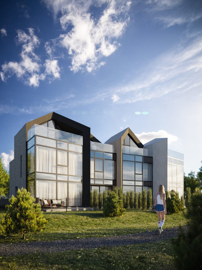 Lampėdžio krantas (Batniavos g. 17) - Row housing - visualization