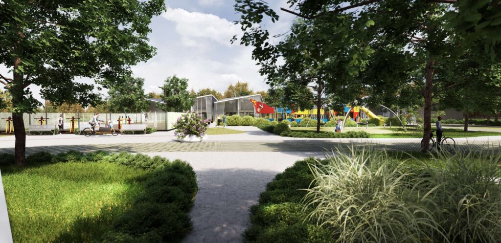 Mokyklos g. 85 (Mokyklos g. 85) - Daugiabutis, Sublokuoti namai - vizualizacija