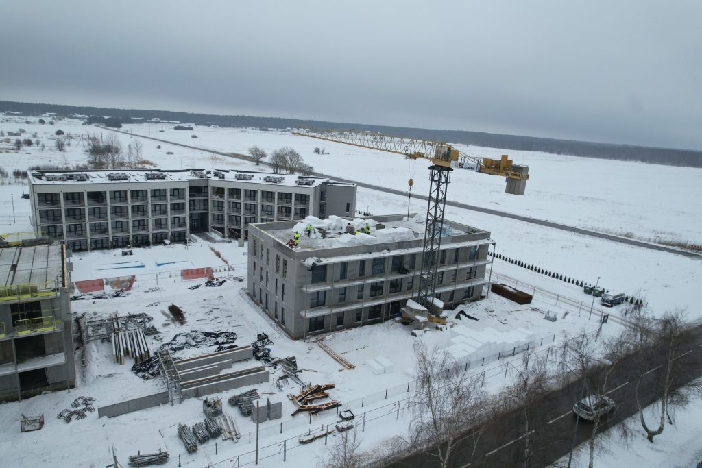 Pajurio džiazas (E namas) (Mokyklos g. 79) - Daudzdzīvokļu nams - būvdarbu attēli