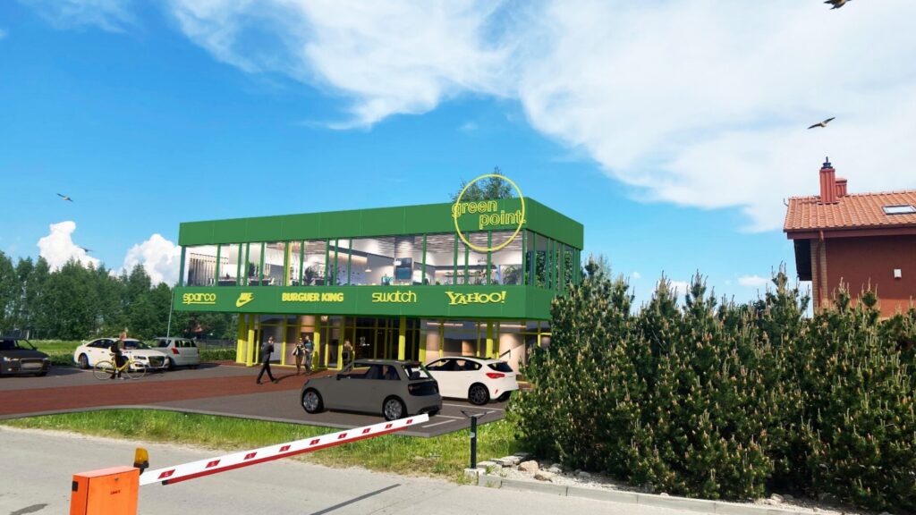 Prekybos centras Žaliakelio g. 4 (Žaliakelio g. 4) - Tirdzniecības centrs - vizualizācija