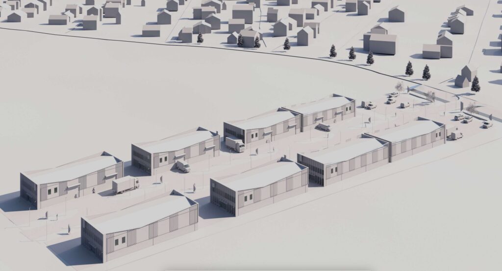 Ragaišio g. 1, 2, 3, 4, 5, 6, 7, 8 (Ragaišio g. 1, 2, 3, 4, 5, 7, 8, Klausmyliai) - Prekybos centras, Sandėlys / Platinimo centras - vizualizacija