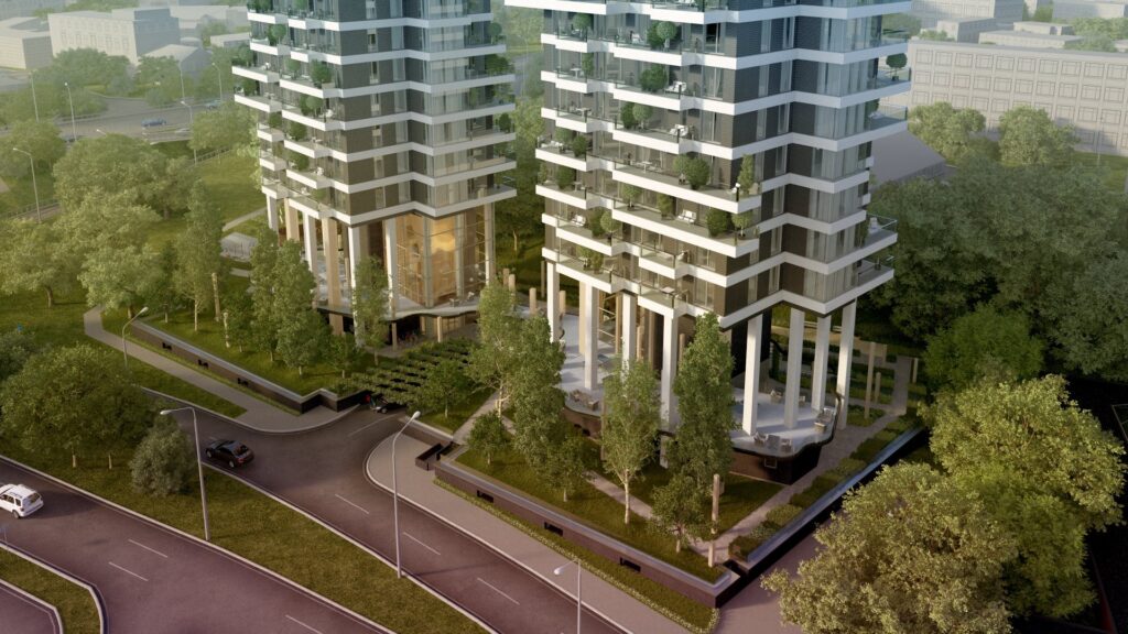 Filozofu Rezidence (Raņķa dambis 34) - Daugiabutis - vizualizacija