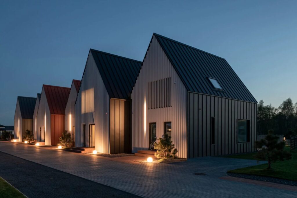 Seaside Garden 1 etapas (Aido tak. 20, 20A, 20B, 40, 40A, 40B) - Row housing - construction photos