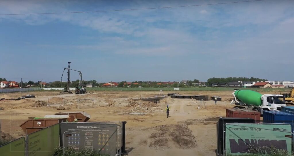 Sendvario Daugiafunkcinis Centras (Agilos g. 12) - Primary and secondary education - construction photos