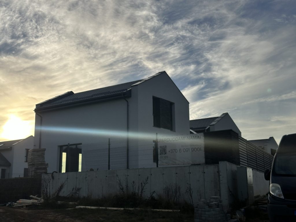 Didžiasalio alėja (Trakto g. 46, 48, 50, 52) - Row housing - construction photos