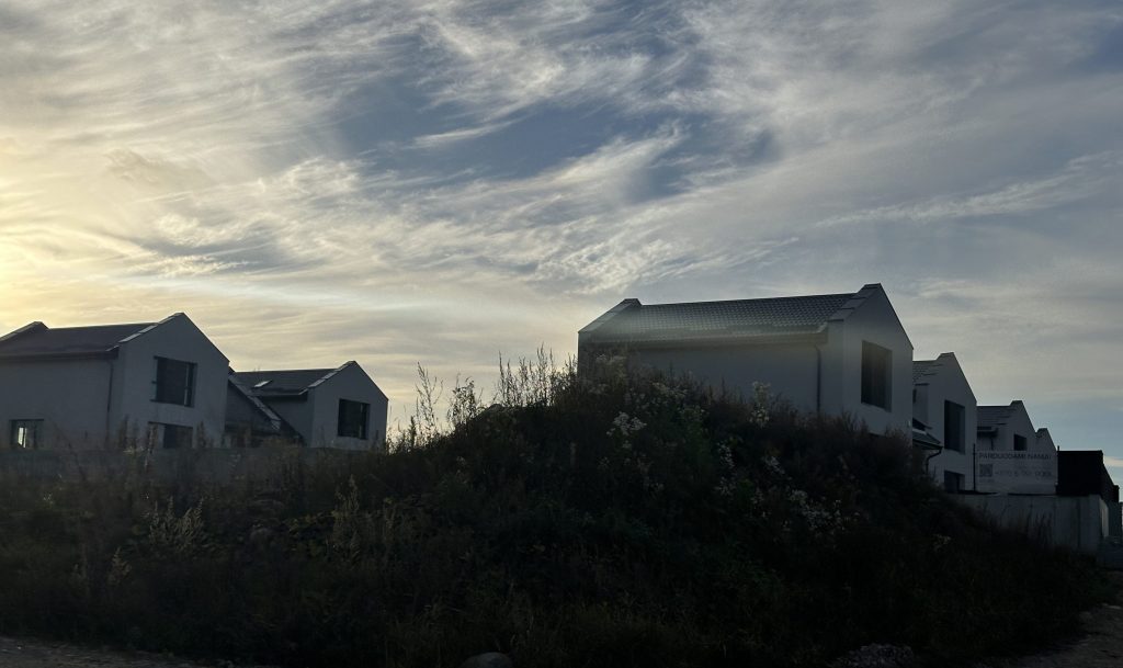 Didžiasalio alėja (Trakto g. 46, 48, 50, 52) - Row housing - construction photos