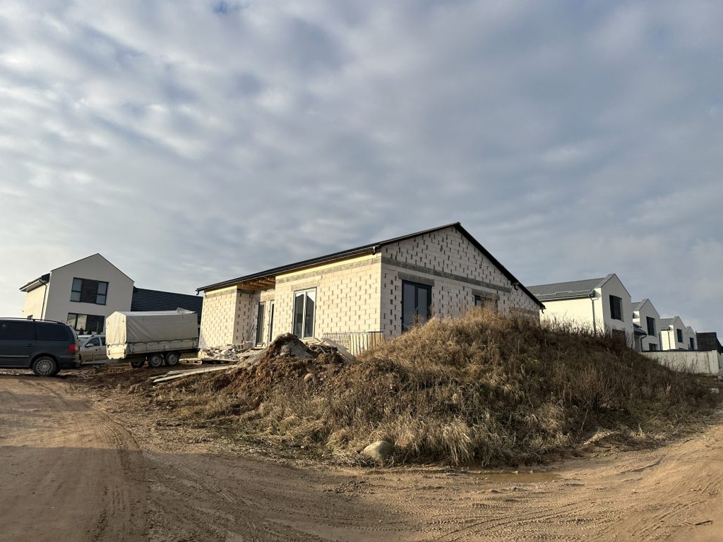 Didžiasalio alėja (Trakto g. 46, 48, 50, 52) - Row housing - construction photos