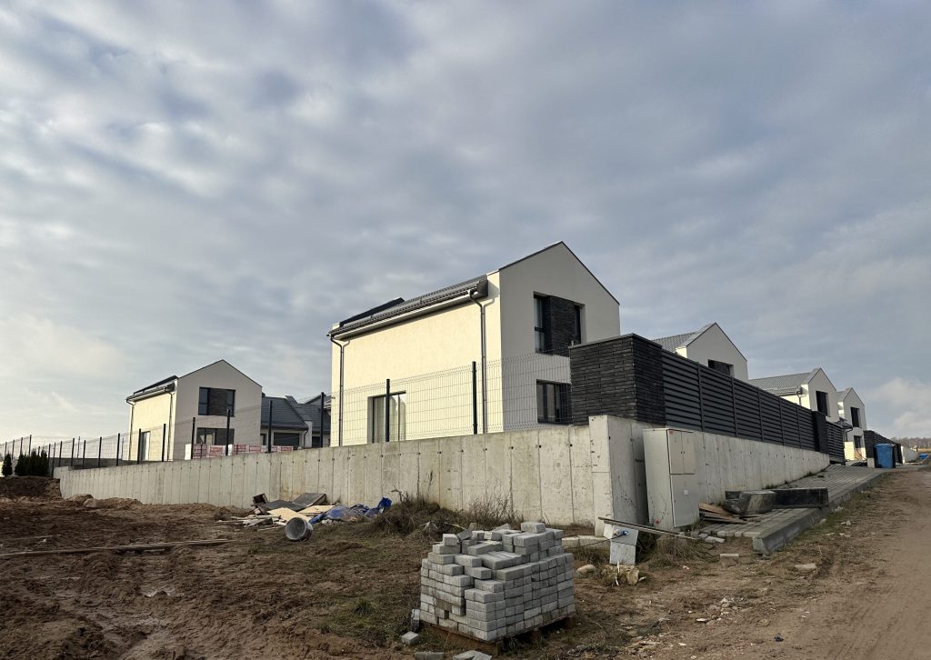 Didžiasalio alėja (Trakto g. 46, 48, 50, 52) - Row housing - construction photos
