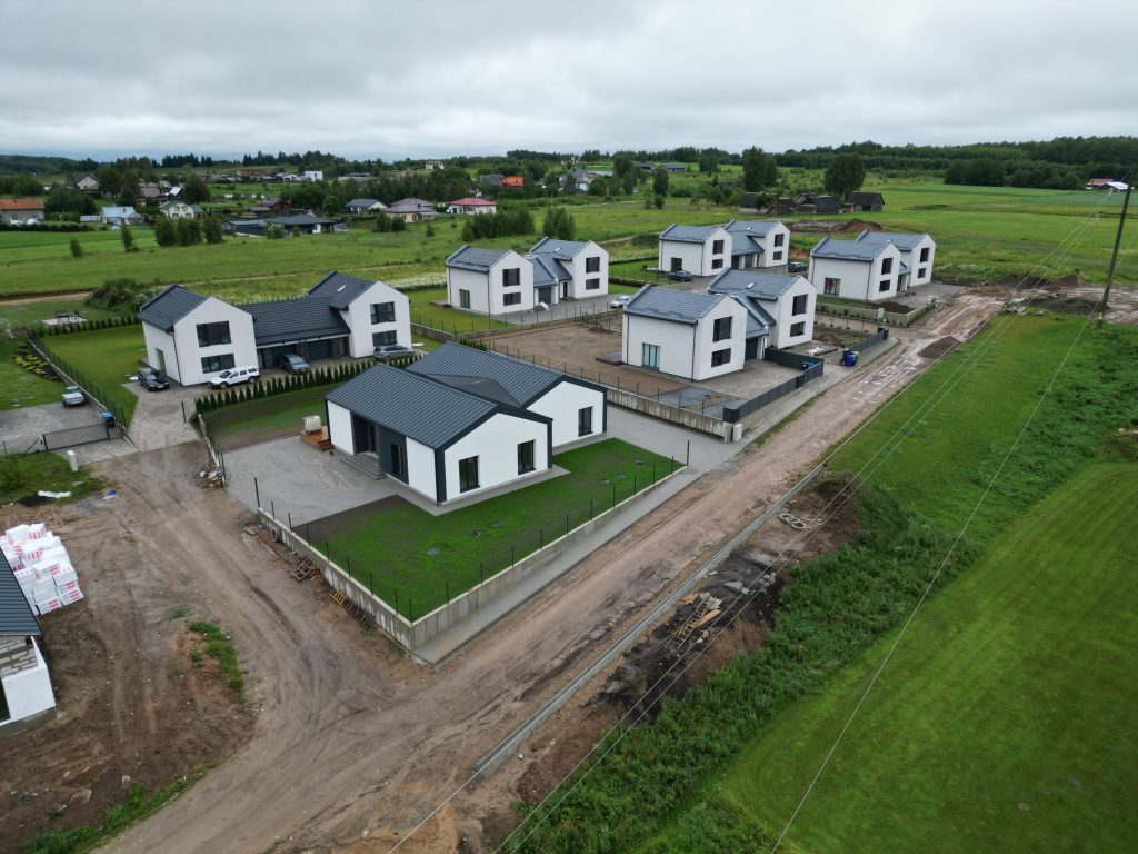 Didžiasalio alėja (Trakto g. 46, 48, 50, 52) - Row housing - construction photos