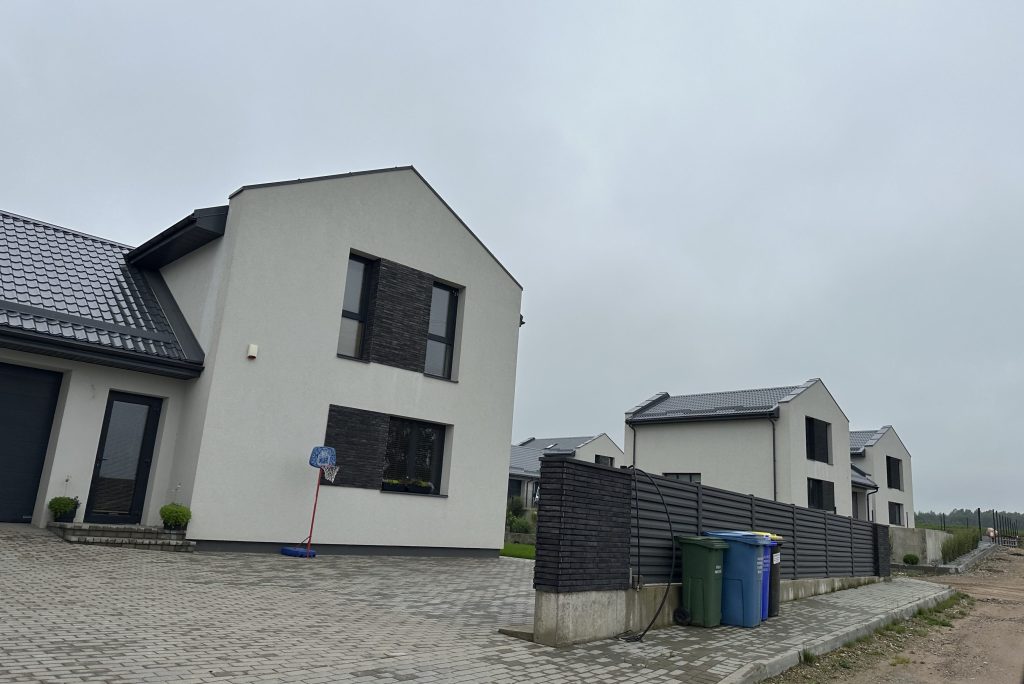 Didžiasalio alėja (Trakto g. 46, 48, 50, 52) - Row housing - construction photos