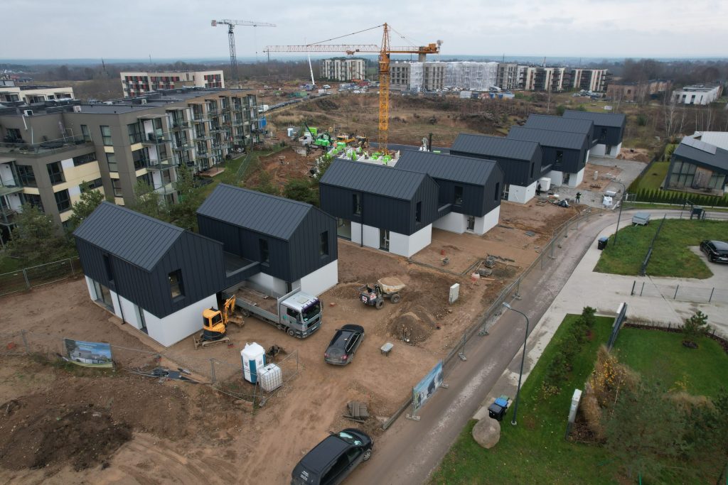 Kalno g. 89, 91, 93, 95 (Kalno g. 89, 91, 93, 95) - Row housing - construction photos