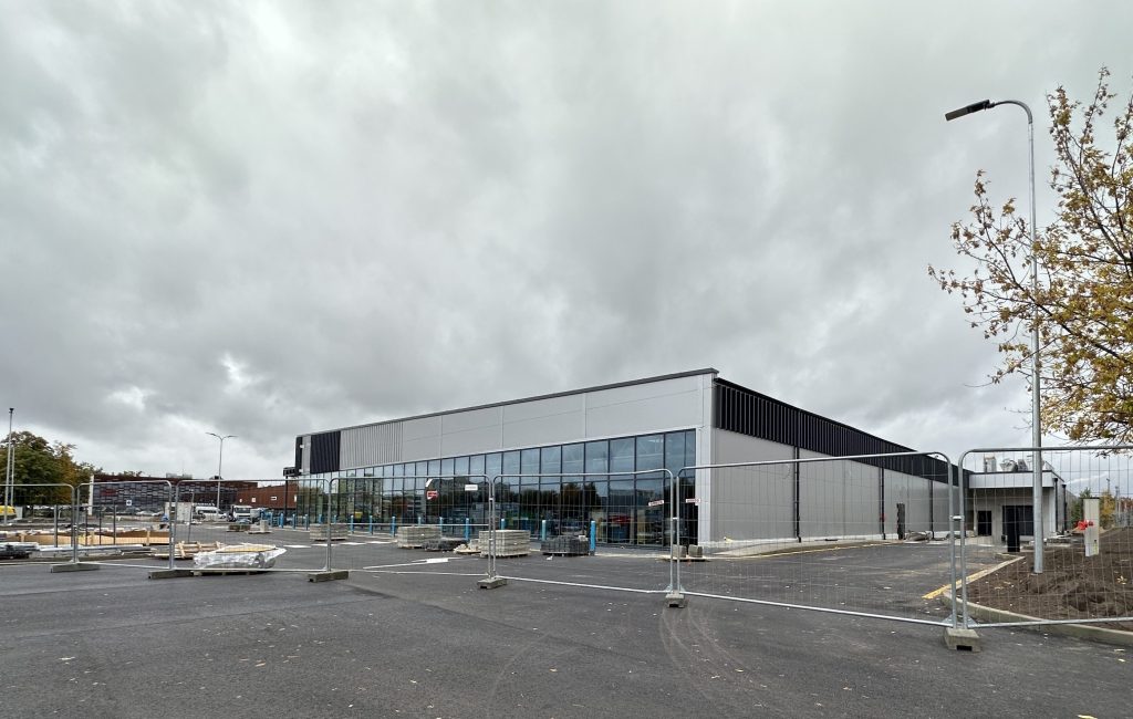 LIDL Taikos pr. (Taikos pr. 141) - Food store - construction photos