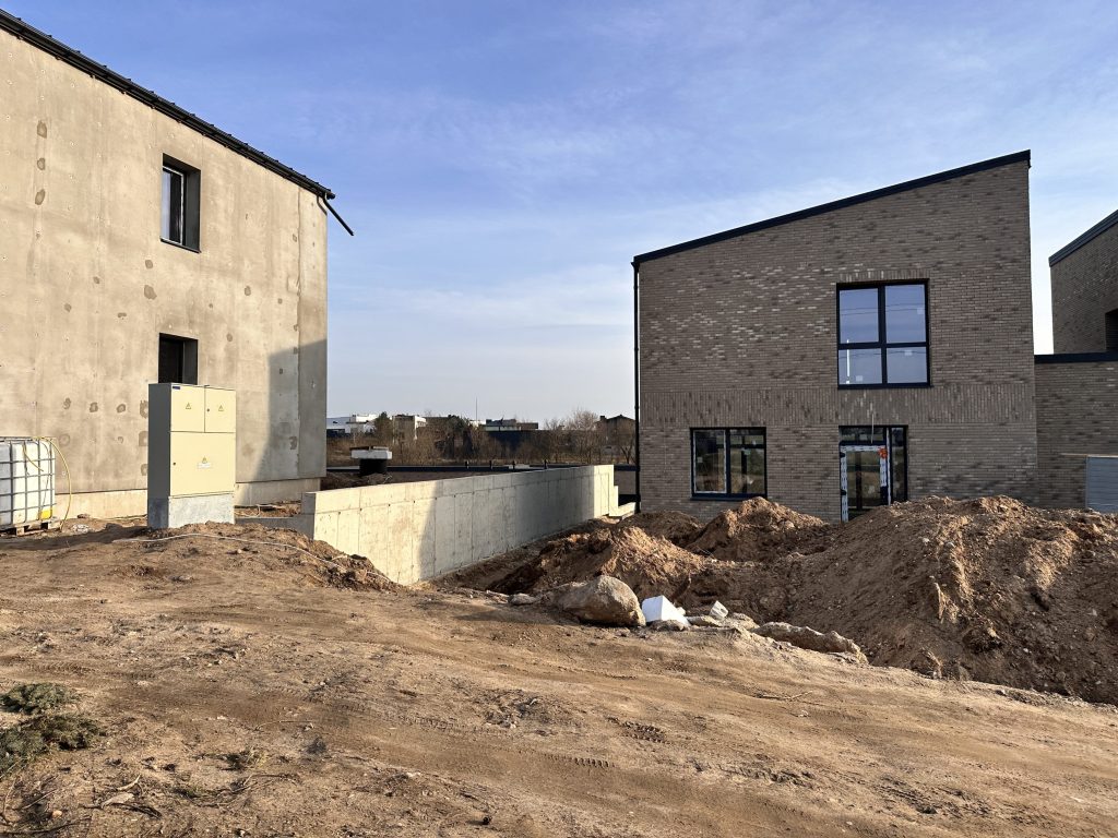 Miesto meldai (Pagudės g. 1, 3, 5, 7, 9, 11, 13) - Private house community - construction photos