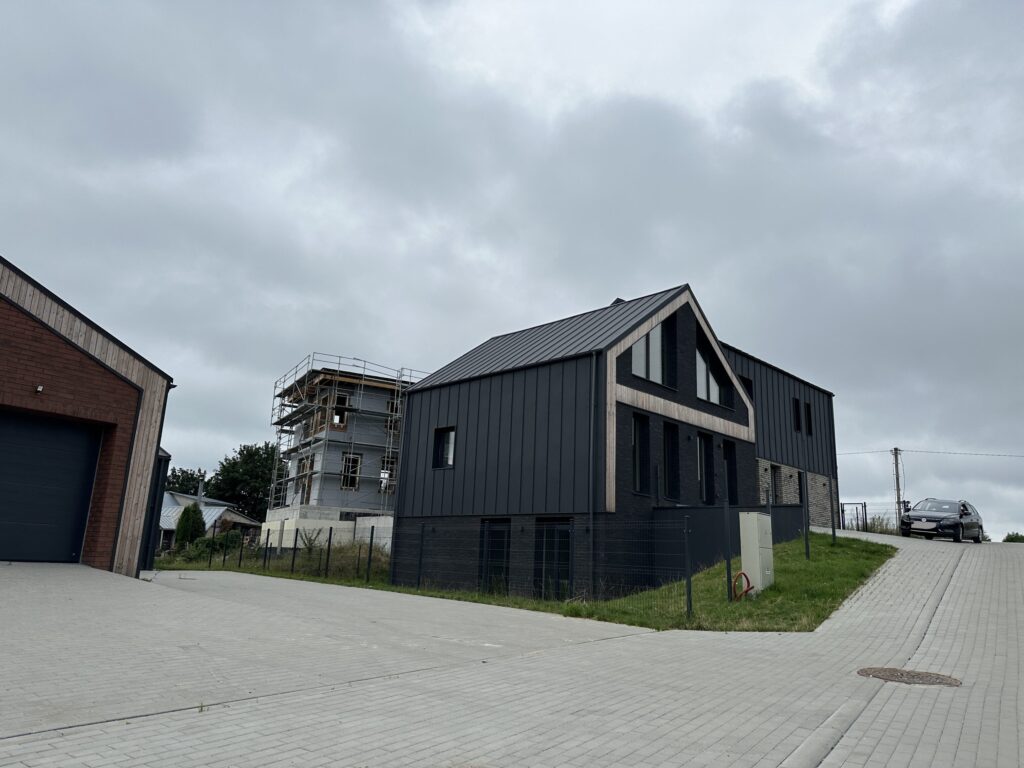 Miesto panoramos (Daugų g. 12, 14, 15, 17, 31, 33, Perlojos g. 25) - Row housing - construction photos