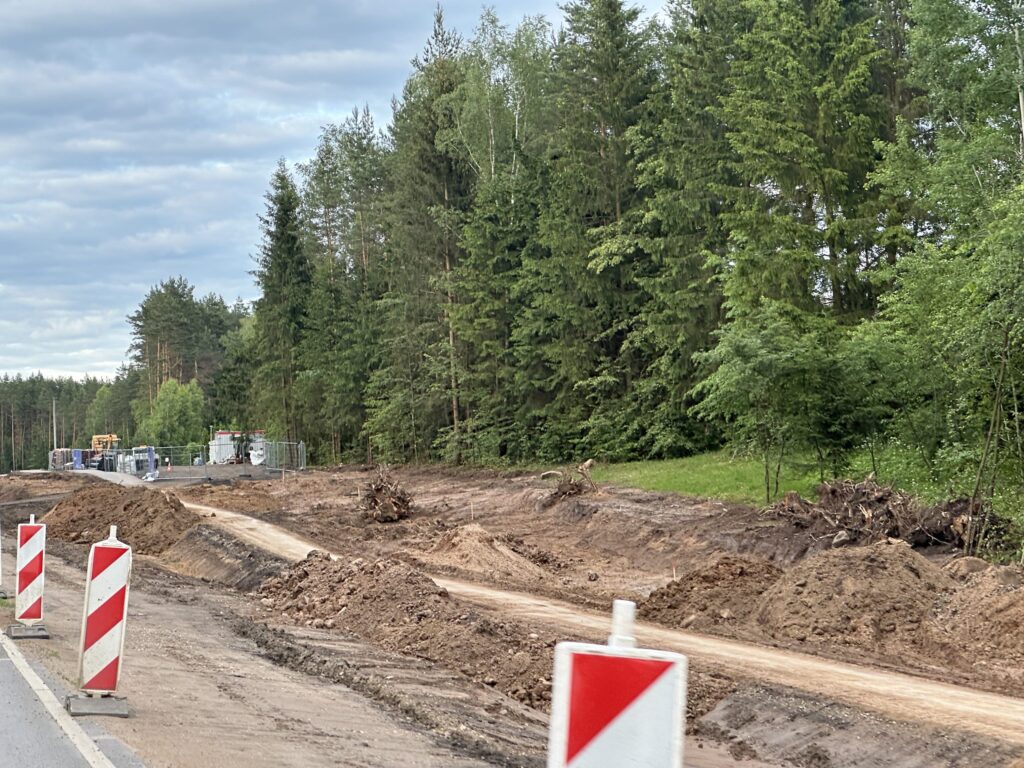Nemenčinės pl. rekonstrukcija (Nemenčinės pl.) - Bike path, Road - construction photos