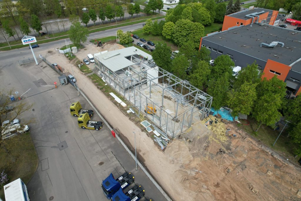 Taikos verslo parkas (1 etapas) (Taikos pr. 135D) - Stock office / Flex space - construction photos