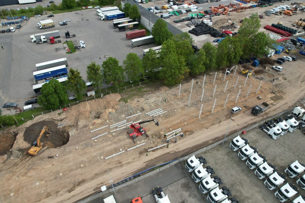 Taikos verslo parkas (1 etapas) (Taikos pr. 135D) - Stock office / Flex space - construction photos