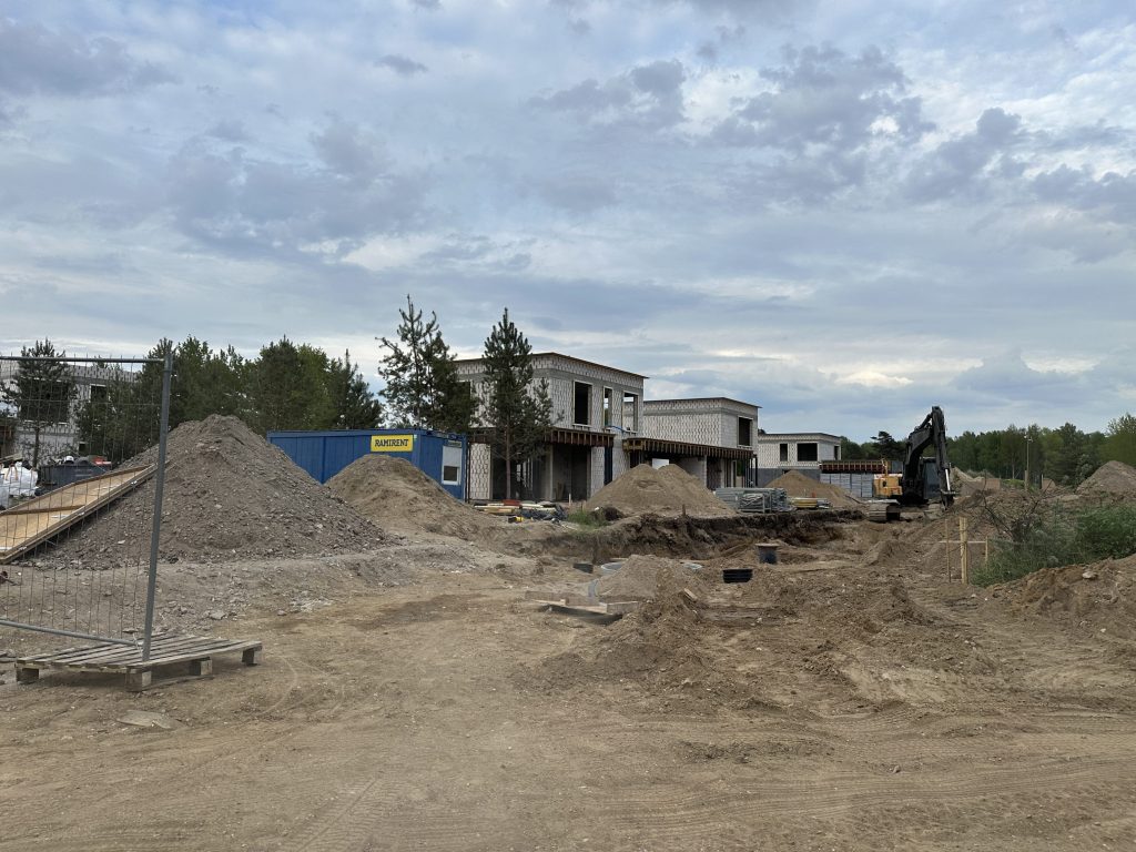 Užuovejos g. 1, 3, 5, 7, 15, 17 | Vėjų g. 4 (Užuovejos g. 1, 3, 5, 7, 15, 17, Vėjų g. 4) - Private house community - construction photos