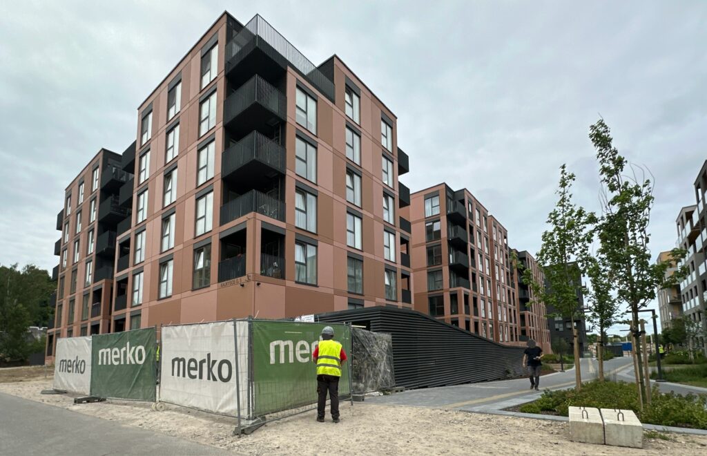 Vilnelės skverai 2 etapas (Manufaktūrų g. 7) - Multi apartment - construction photos