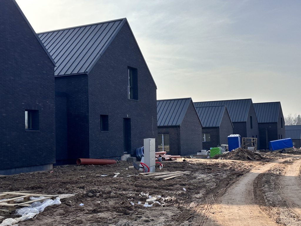 Žvaigždžių gatvės namai (Žvaigždžių g. 2, 4, 6, 8) - Private house community - construction photos