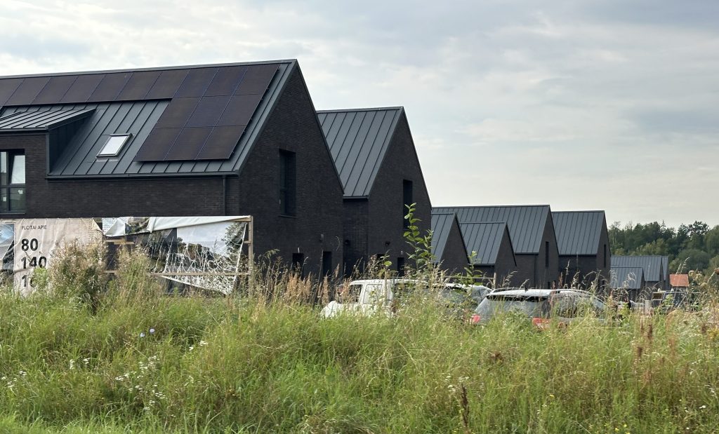 Žvaigždžių gatvės namai (Žvaigždžių g. 2, 4, 6, 8) - Private house community - construction photos