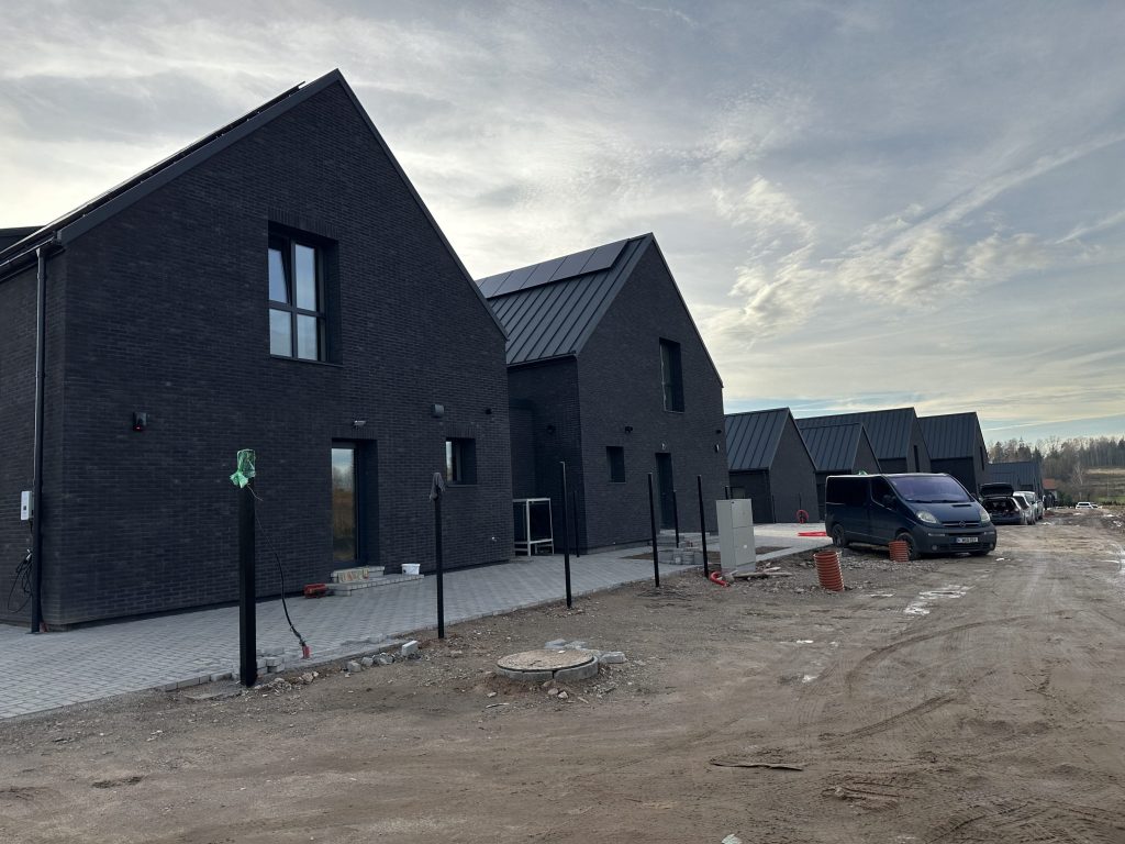 Žvaigždžių gatvės namai (Žvaigždžių g. 2, 4, 6, 8) - Private house community - construction photos