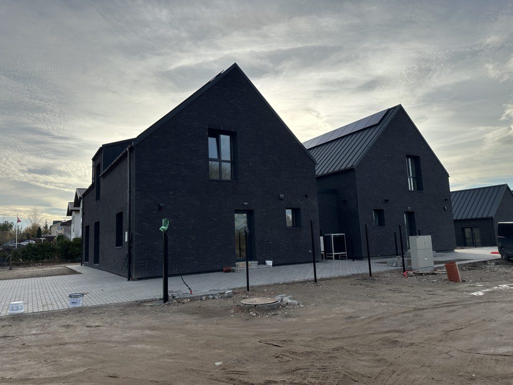 Žvaigždžių gatvės namai (Žvaigždžių g. 2, 4, 6, 8) - Private house community - construction photos