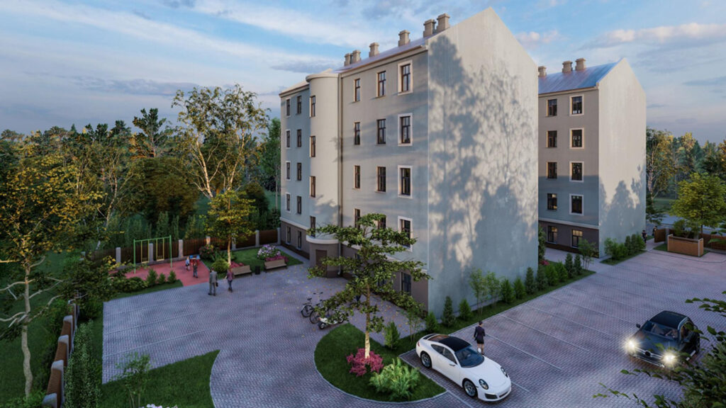 Wielona nami (Viļānu iela 14, 16) - Korterelamu - visuaalne