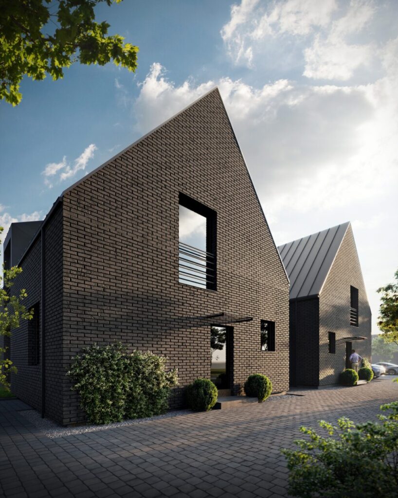 Žvaigždžių gatvės namai (Žvaigždžių g. 2, 4, 6, 8) - Private house community - visualization