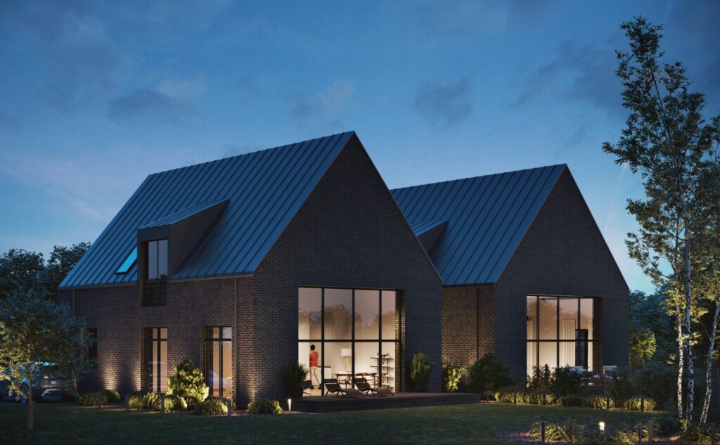 Žvaigždžių gatvės namai (Žvaigždžių g. 2, 4, 6, 8) - Private house community - visualization