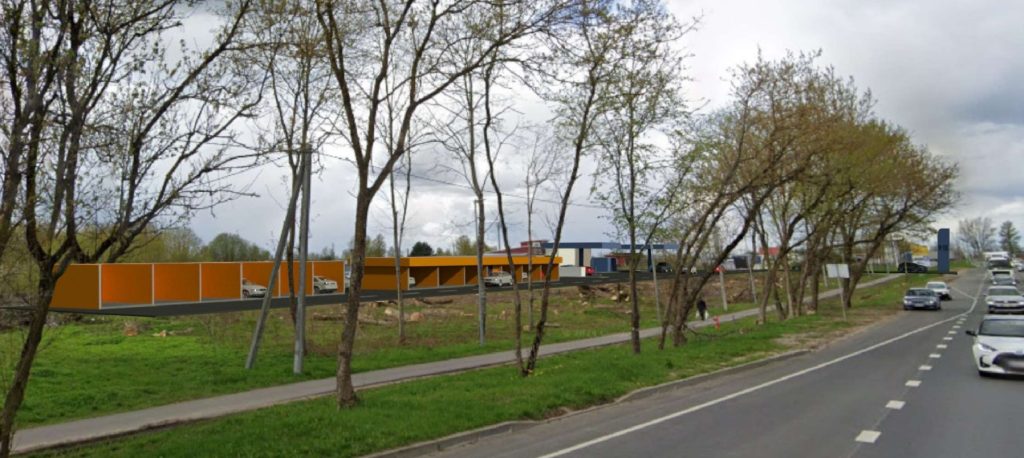 Degalinė ir auto plovykla Minsko pl. 27, 27A (Minsko pl. 27, 27A) - Car wash, Petrol station - visualization