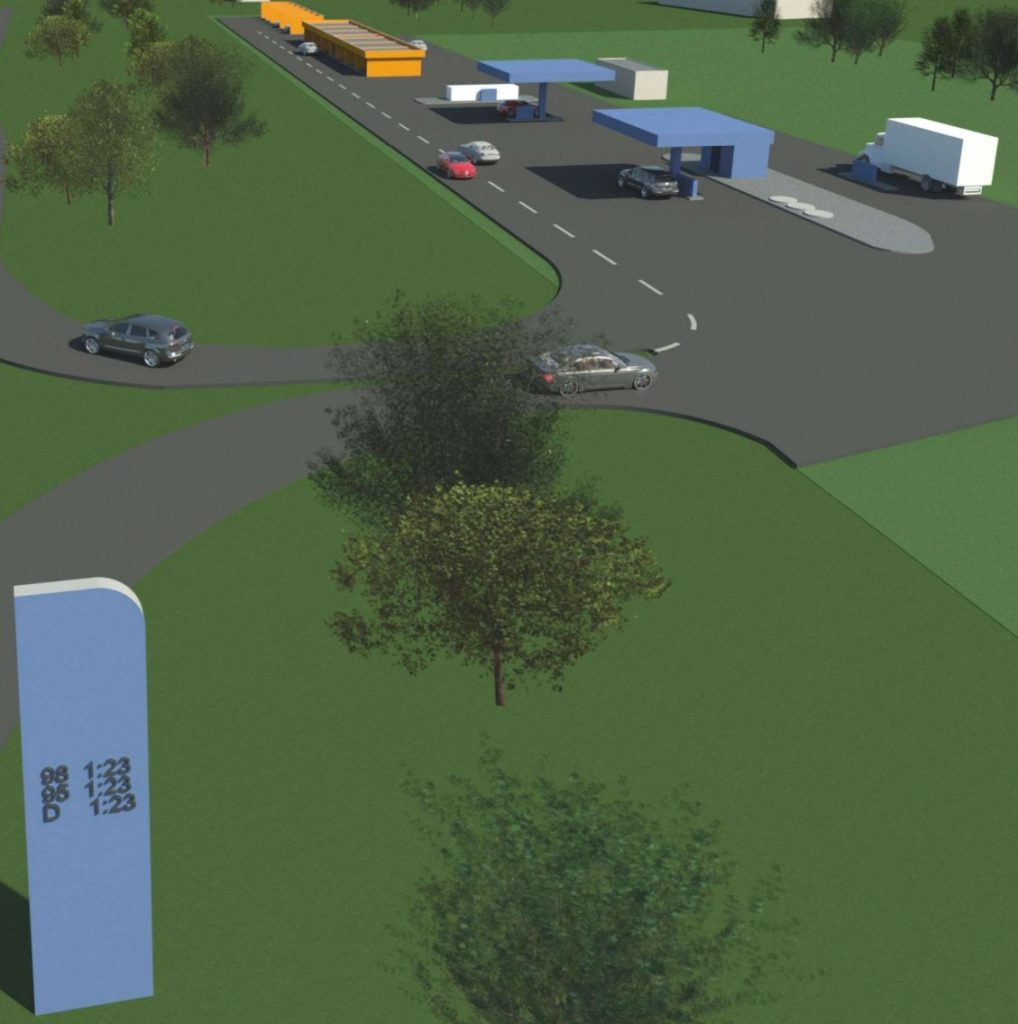 Degalinė ir auto plovykla Minsko pl. 27, 27A (Minsko pl. 27, 27A) - Car wash, Petrol station - visualization