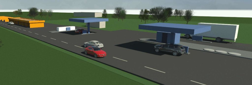 Degalinė ir auto plovykla Minsko pl. 27, 27A (Minsko pl. 27, 27A) - Car wash, Petrol station - visualization