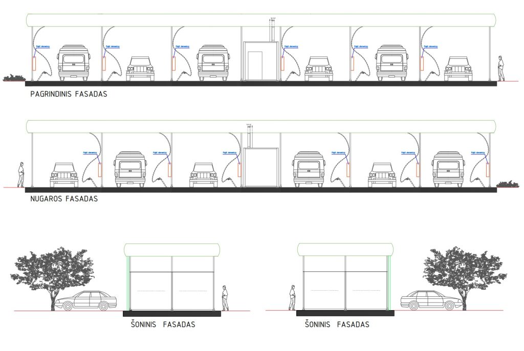 Degalinė ir auto plovykla Minsko pl. 27, 27A (Minsko pl. 27, 27A) - Car wash, Petrol station - visualization